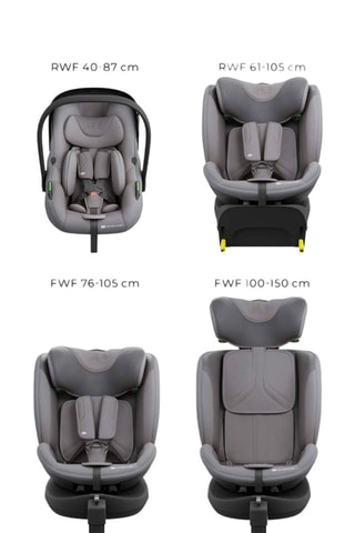 Meegroei-autostoeltje Endura Safe -  40 tot 150 cm - Grijs