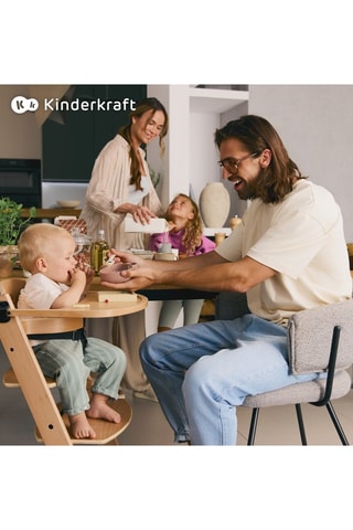 Beukenhouten Kinderstoel Enock en Wipstoeltje Calmee - Vanaf de Geboorte - Tot 35 kg