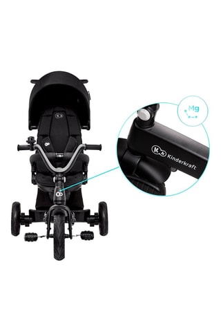 Driewieler EasyTwist - Zwart en Grijs - Vanaf 9 Maanden - Tot 25 kg