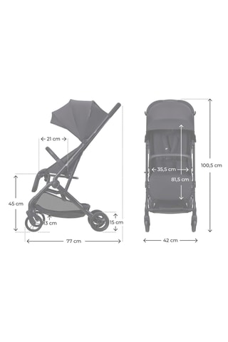 Buggy Indy 3 - Zwart - Vanaf de geboorte - T/m 15 kg