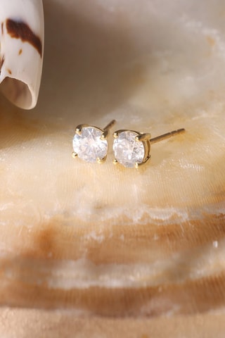 Brincos Ouro amarelo e diamantes