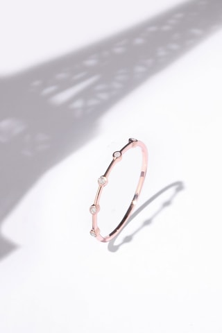 Anel Ensemble Ouro rosa e diamantes