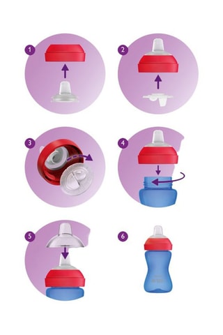 Tasse antifuite à bec souple - 300 ml - Dès 9 mois