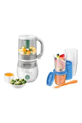 Ensemble conservation pour purées sans BPA + Robot cuiseur-vapeur 4-EN-1 - 1 l - 400 W