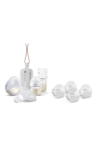 Tire-lait électrique portable mains libres et accessoires + 4 petits inserts