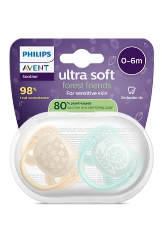 2 x 2 sucettes Ultra Soft - De 0 à 6 mois