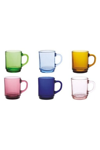 6 canecas Versailles Multi cores - 26 cl