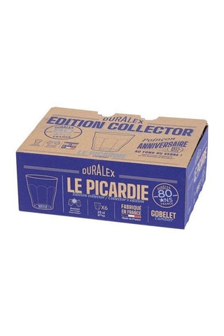6 copos em vidro Picardie Edition 80 anos - 25 cl