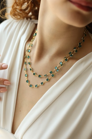 Collar de doble vuelta - Esmeralda