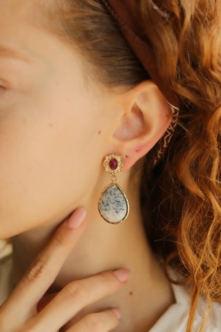 Pendientes - Ópalos y ágatas