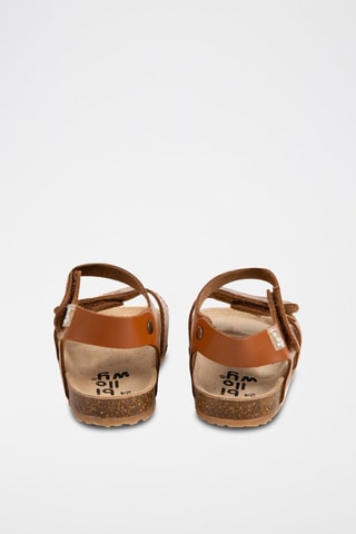 Sandales en cuir Marron