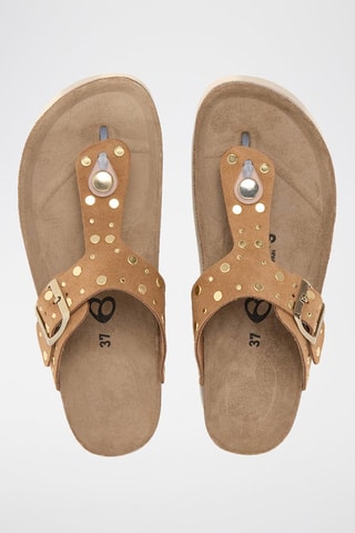 Sandales en nubuck - Camel