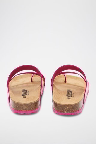 Sandales en cuir - Moutarde