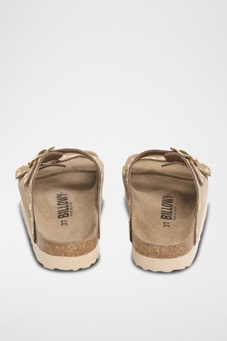 Mules en cuir - Marron clair