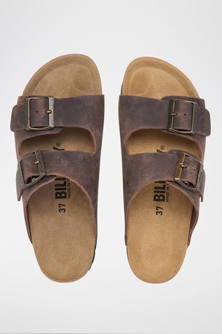 Mules en cuir - Marron