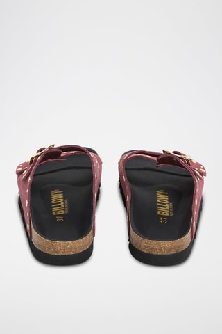 Mules en cuir - Rouge