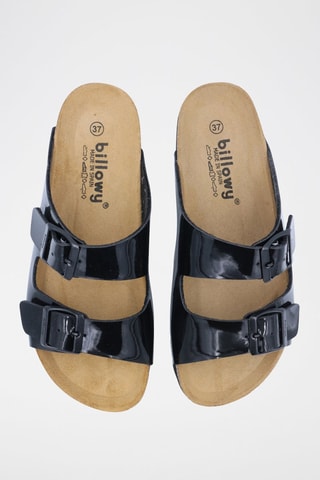 Mules vernies Rosso - Noir