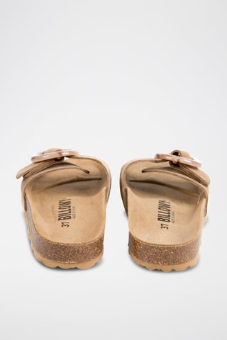 Mules en nubuck - Marron