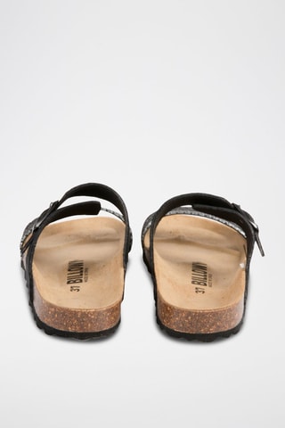 Mules en nubuck - Noir