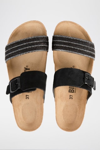 Mules en nubuck - Noir