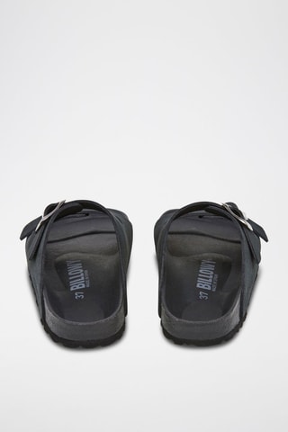 Mules en nubuck - Noir