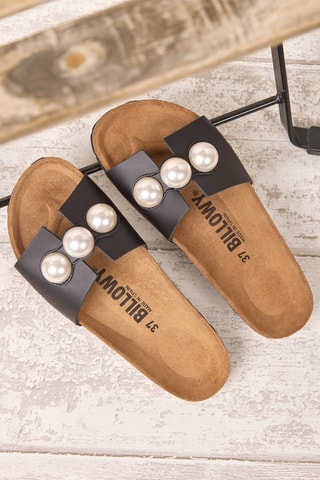 Leren Slippers - Zwart