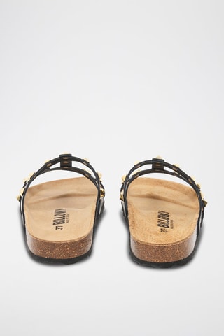 Mules en cuir - Noir