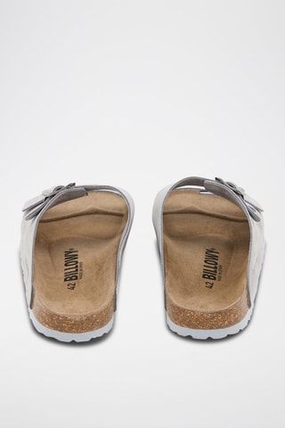 Mules en nubuck - Gris