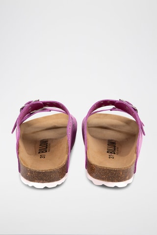 Mules en nubuck - Mauve