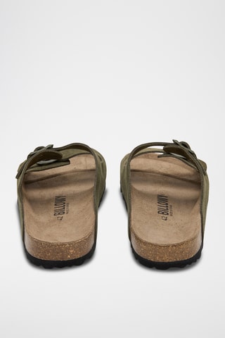 Mules en cuir - Vert