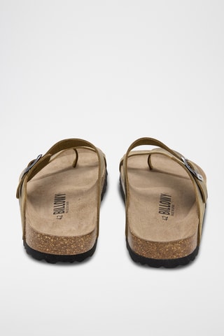 Sandales en cuir - Kaki