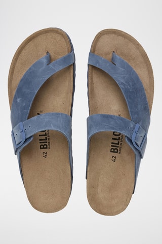 Sandales en cuir - Bleu
