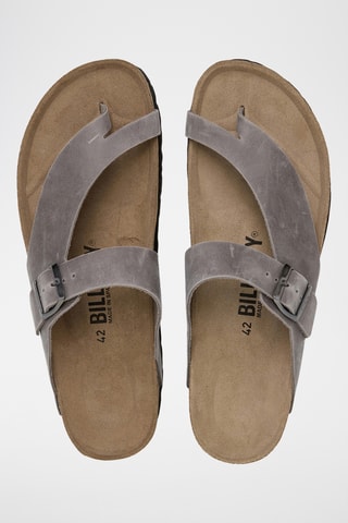 Sandales en cuir - Gris