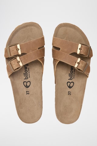 Mules en cuir - Marron