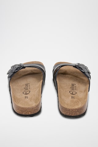 Mules en cuir - Noir