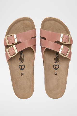 Mules en cuir - Rose