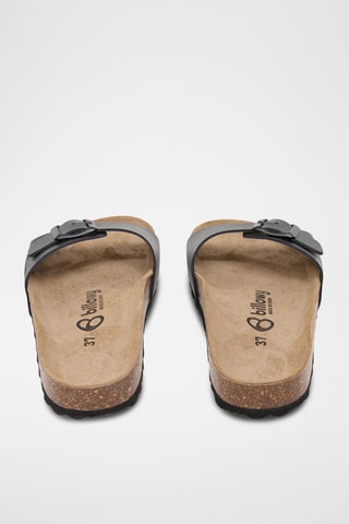 Mules en cuir - Noir