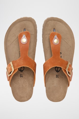 Sandales en cuir - Orange