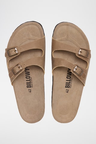 Mules en cuir - Beige