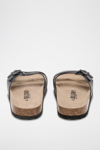 Mules en cuir - Noir