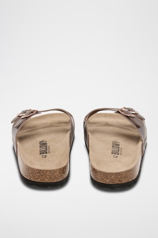 Mules en cuir - Marron