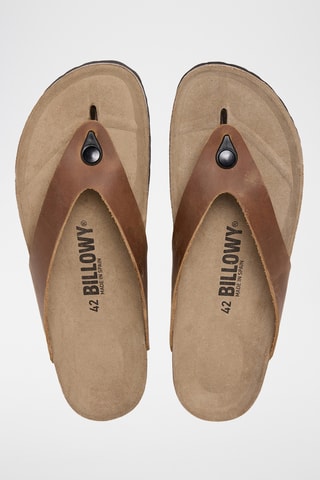 Sandales en cuir - Marron