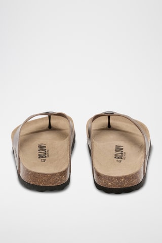 Sandales en cuir - Marron