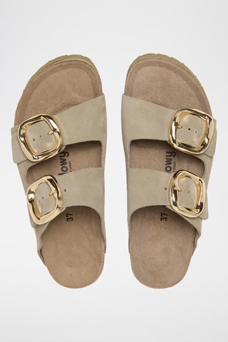 Mules en cuir - Beige