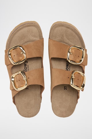 Mules en cuir - Orange