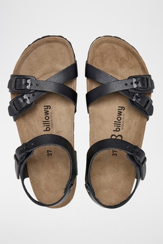 Sandales en cuir - Noir