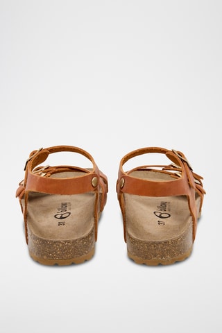 Sandales en cuir - Orange
