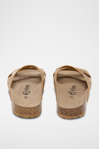 Mules en cuir - Beige