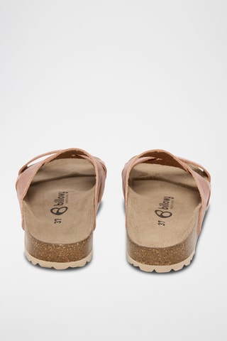 Mules en cuir - Rose