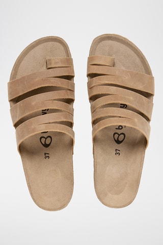 Sandales en cuir - Beige